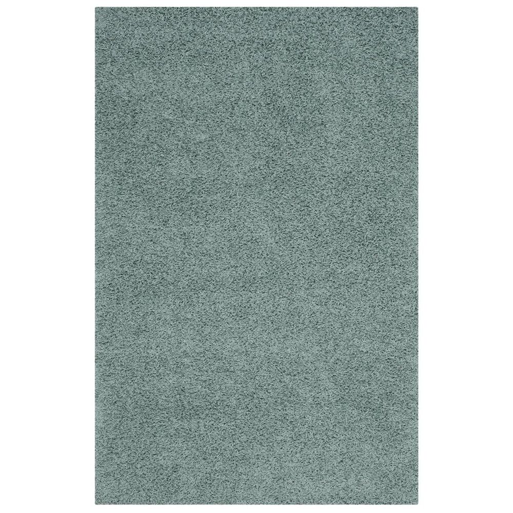 Safavieh Athens Shag SGA119D-4 4" x 6" Seafoam Area Rug, , large
