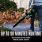 EGO 56V 880 CFM Cordless Brushless Blower with 4.0Ah Batteries and Charger in Gray and Black, , large