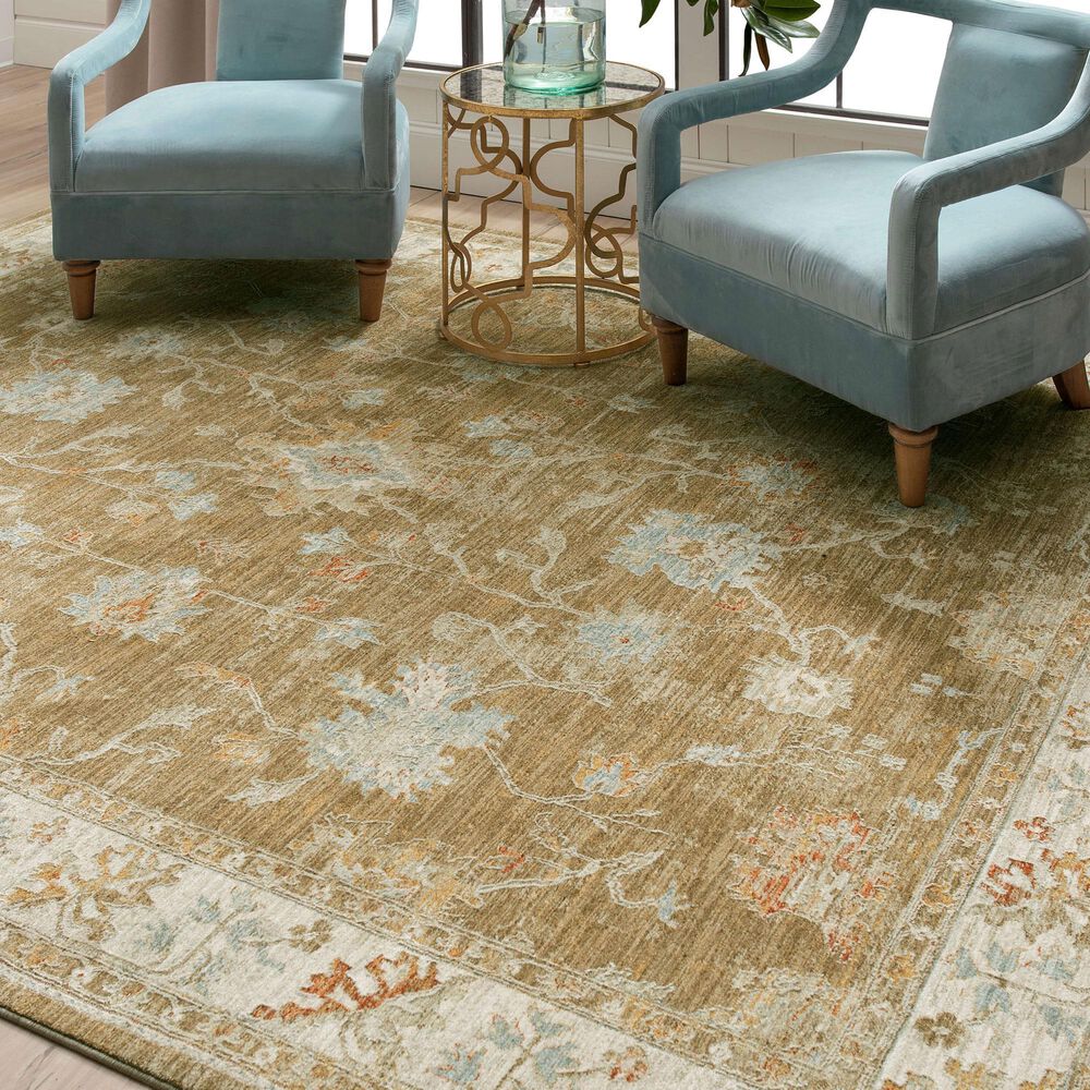 Karastan Adalia Iznik 6&#39;7&quot; x 9&#39;6&quot; Brown Area Rug, , large