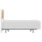 Richlands Furniture Melanie Queen Poster Panel Wood Headboard and Frame in White, , large