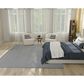 Nourison Courtyard Ivory and Blue 8" x 10" Indoor/Outdoor Area Rug, , large
