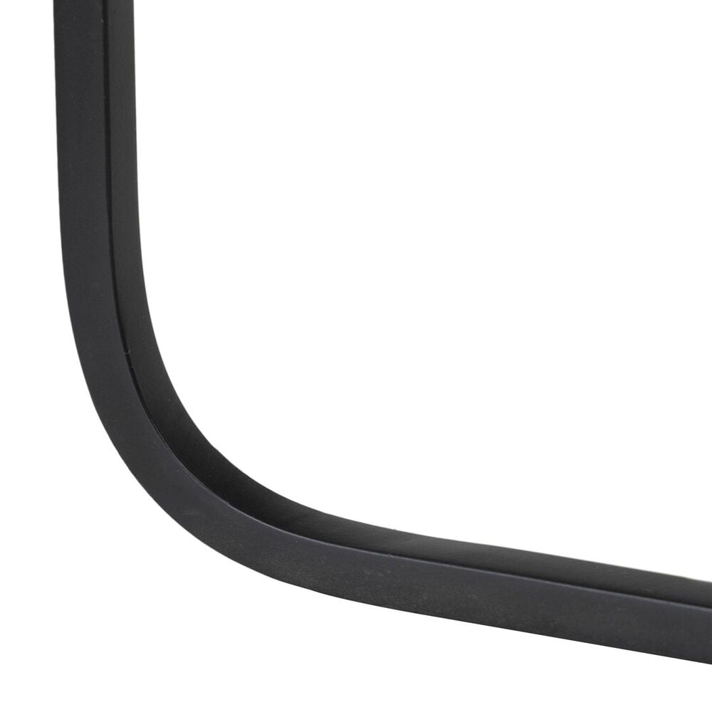 Four Hands Adalley End Table in Polished Black and Matte Black, , large