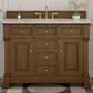 James Martin Vanities Brookfield 48" Single Bathroom Vanity in Honey Oak with 3 cm Eternal Jasmine Pearl Silestone Top, Rectangle Sink and FreePower Wireless Charger, , large