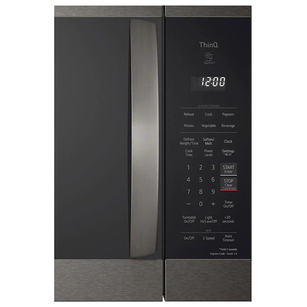 LG 1.8 Cu. Ft. Over-the-Range Microwave Oven with EasyClean in Black Stainless Steel, , large