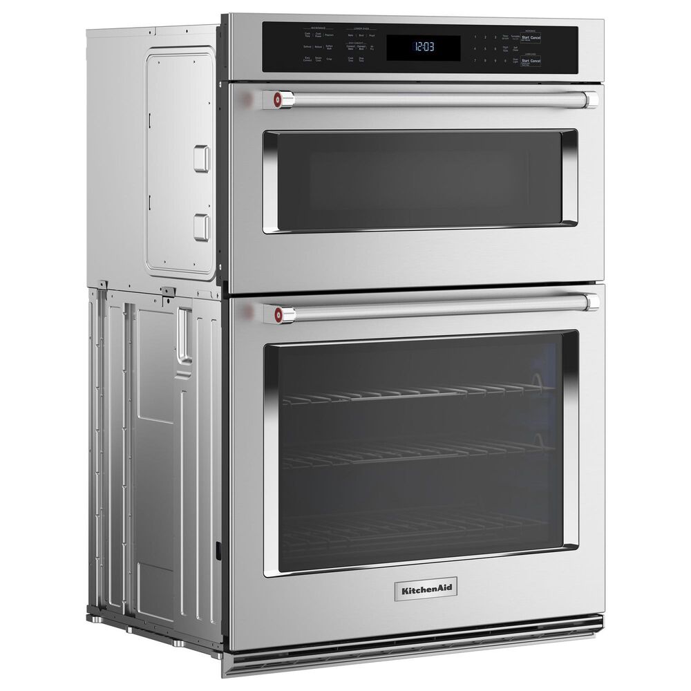 KitchenAid 30&quot; Electric Microwave Wall Oven Combo with Air Fry Mode in PrintShield Stainless Steel, , large