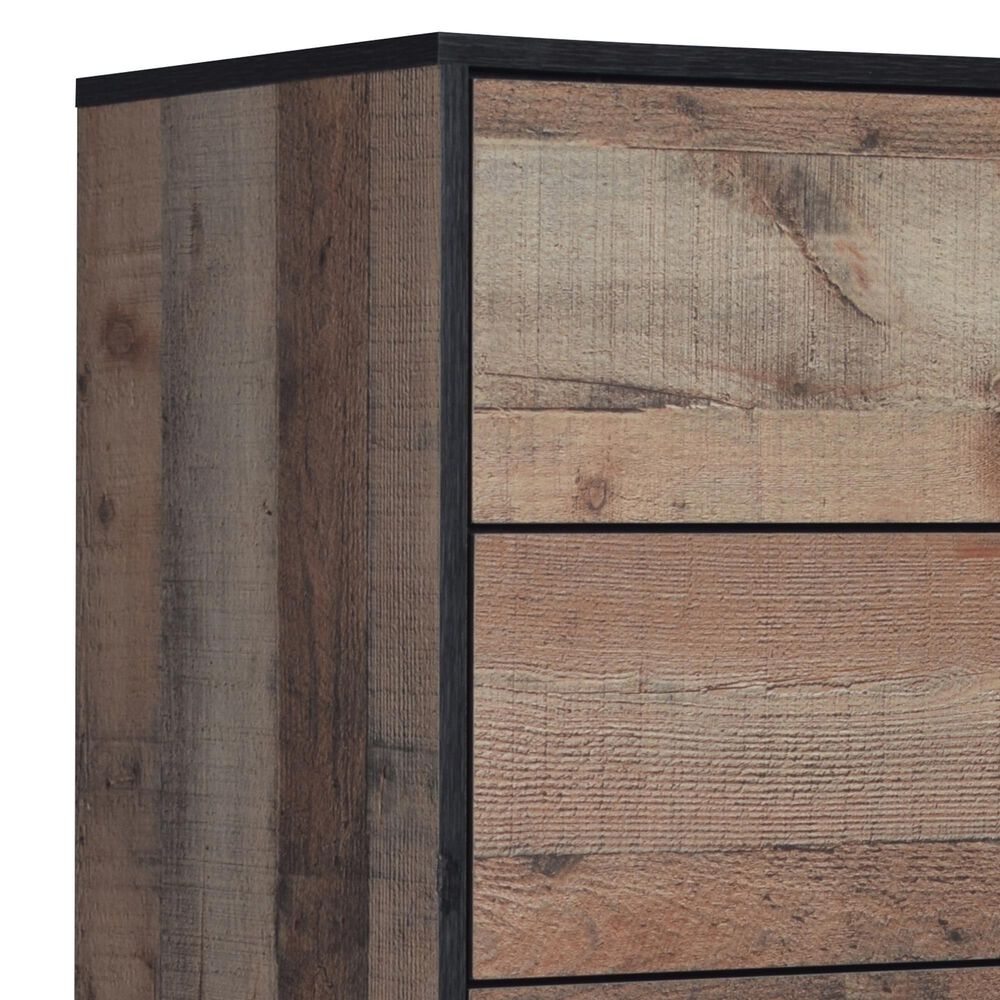 New Heritage Design Elk River 5-Drawer Chest in Rustic Brown, , large