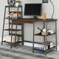 Signature Design by Ashley Soho Home Office Desk and Shelf in Dark Brown, , large