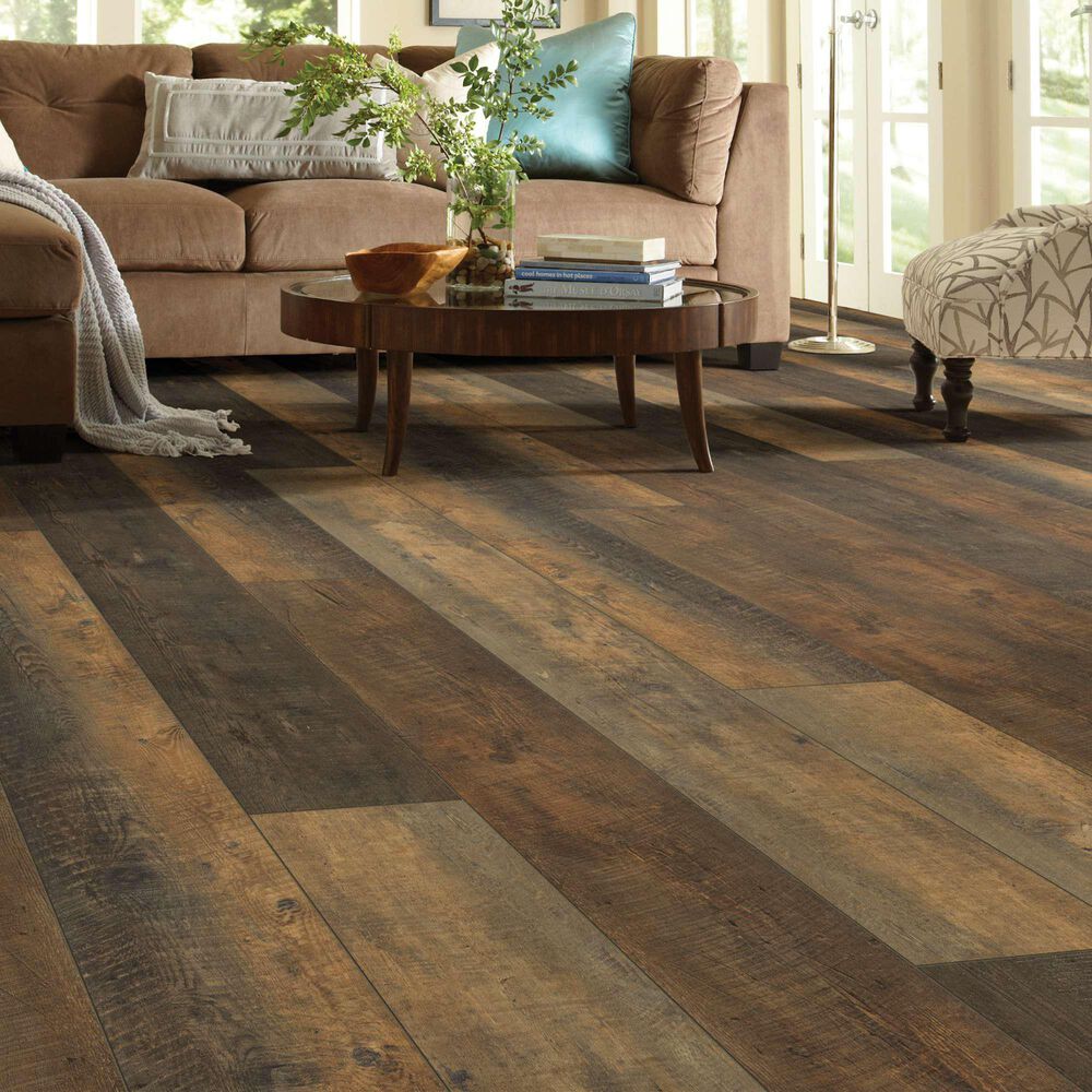 Shaw Vinyl Tile Titan HD+ Platinum Autumn Barnboard 9&quot; x 72&quot; Vinyl Plank, , large