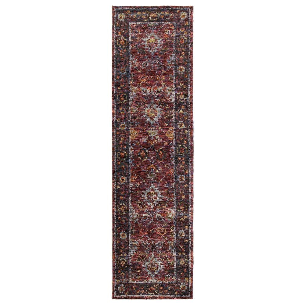 Oriental Weavers Andorra 7153A 2&#39;3&quot; x 8&#39; Red Runner, , large