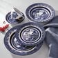 Oxford Flamingo Porcelain 20-Piece Dinnerware Set in Blue Willow, , large