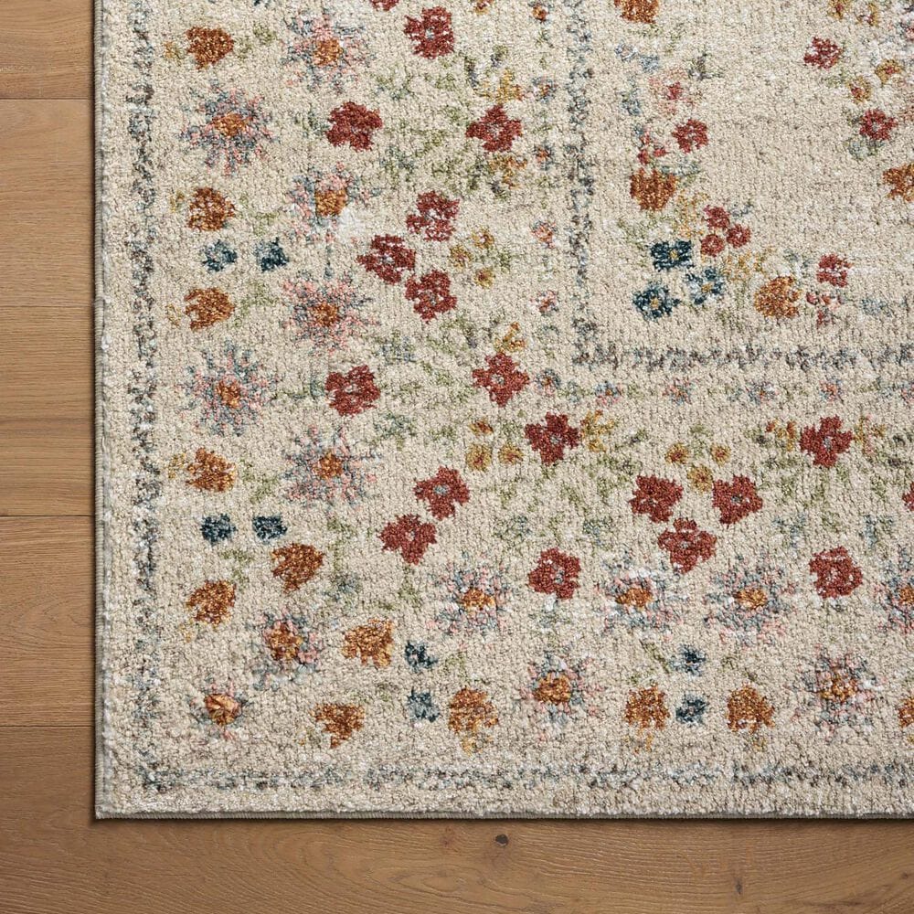Rifle Paper Co. x Loloi Laurel Eleanor 6&#39;6&quot; x 9&#39;2&quot; Linen Area Rug, , large
