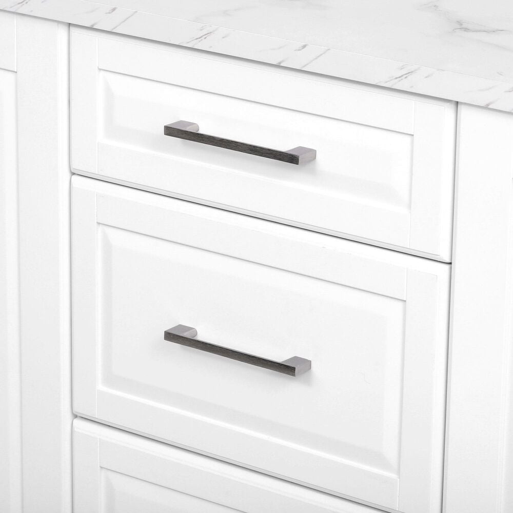 HOMLUX 51" Kitchen Island with Tilt Trash Can Cabinet in White, , large