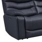 Oxford Furniture 6-Piece Leather Power Reclining Sectional with Power Headrests in Tampa Indigo, , large