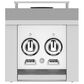 Hestan 12" Built-In Natural Gas Double Side Burner for Cart in Froth, , large
