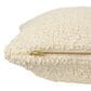 Teak Interiors 20" x 20" Woven Cotton Boucle Throw Pillow in Cream, , large