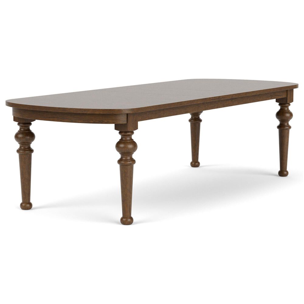 Riverside Furniture Calhoun 7-Piece Rectangular Dining Set in Whiskey Oak and Ebony Whiskey Oak, , large