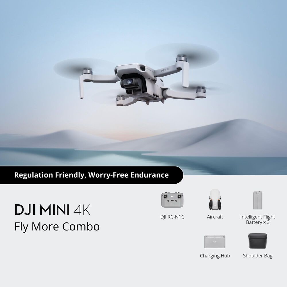 DJI Mini 4K Fly More Combo Drone in Gray, , large