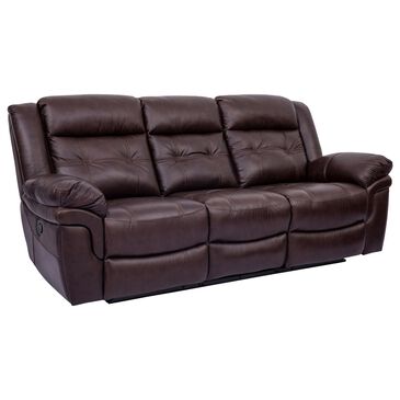 Blue River Marcel Manual Reclining Sofa in Dark Brown, , large