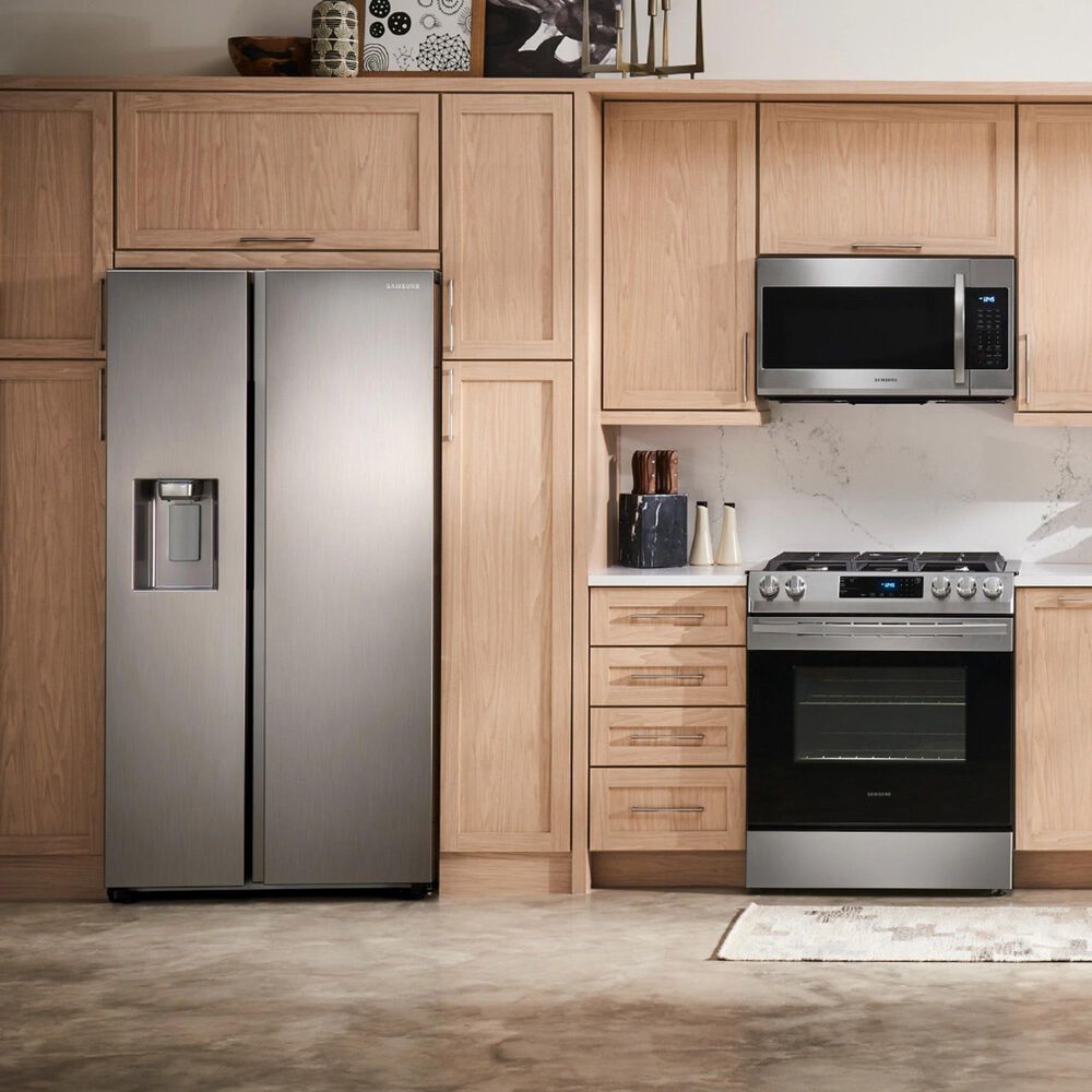 Samsung 22 Cu. Ft. Counter Depth Side by Side Refrigerator in Stainless