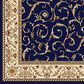 Radici USA Como 1599 Navy 5"3" Round Area Rug, , large