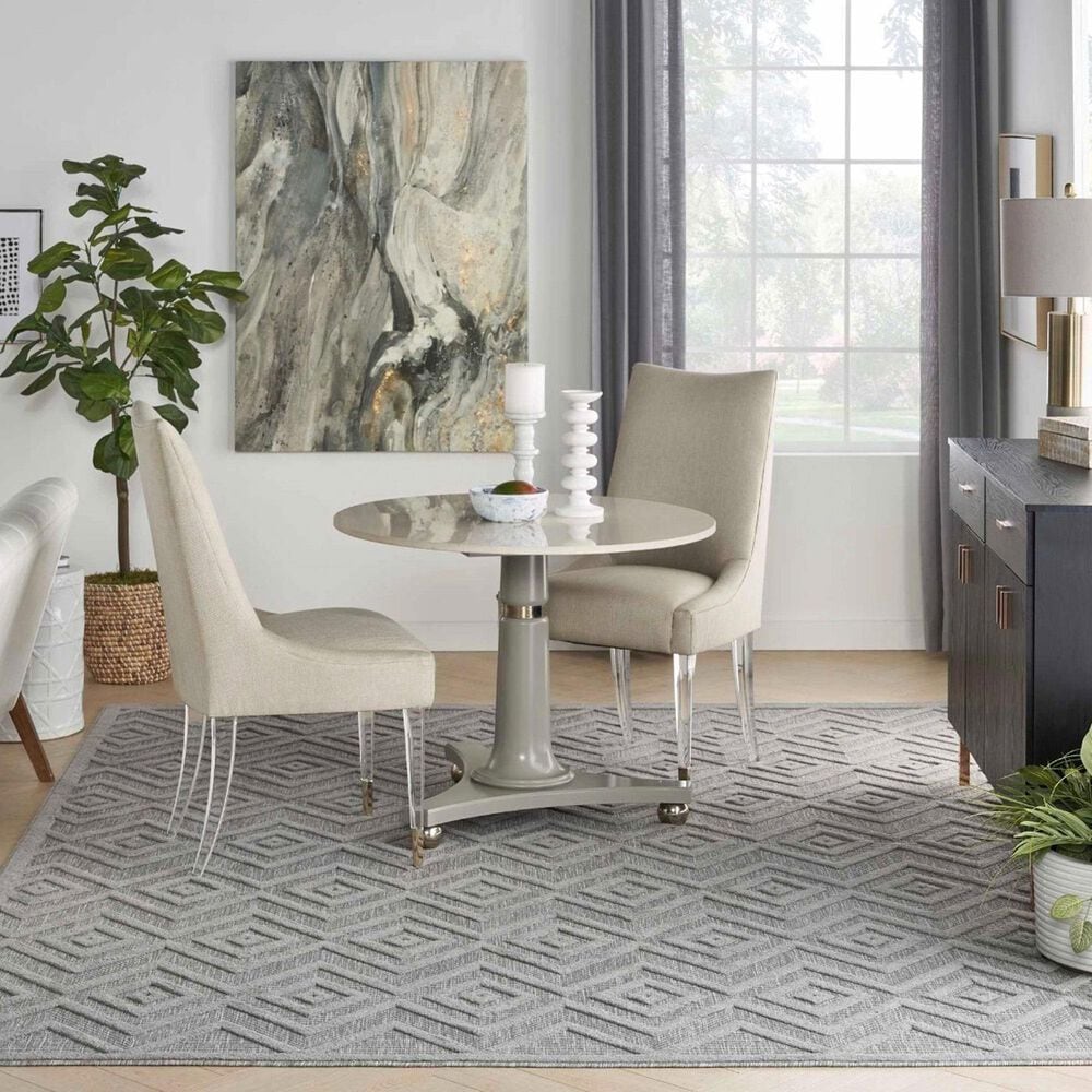 Nourison Versatile 9&#39; x 12&#39; Silver Grey Indoor/Outdoor Area Rug, , large