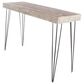 Uma Enterprises Modern Console Table in Brown and Charcoal Black, , large