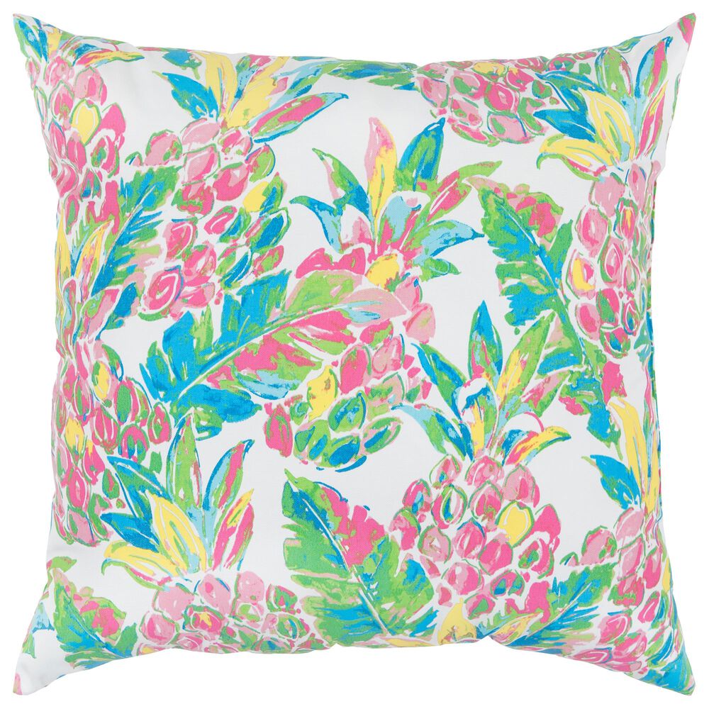 Rizzy Home Floral 22" Indoor/Outdoor Pillow in Pink, , large