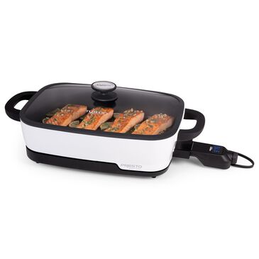 Presto Precise 16" Tuxedo Digital Precision Skillet in Black and White, , large