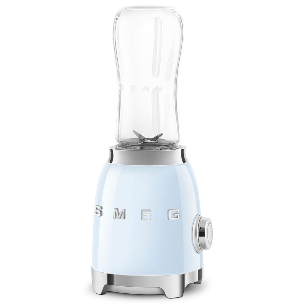 Smeg 2-Speed Personal Blender in Pastel Blue and Chrome, , large