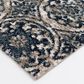 Central Oriental Tulsa Ledyard 5" x 7"3" White Sand and Blue Navy Area Rug, , large