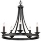 Golden Lighting Saldano 5-Light Chandelier in Matte Black, , large