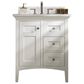 James Martin Vanities Palisades 30" Single Bathroom Vanity in Bright White with 3 cm White Zeus Quartz Top and Rectangular Sink, , large