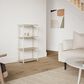 HOMLUX Turn-N-Tube 4-Tier Corner Open Storage Bookshelf in Sonoma Oak and White, , large