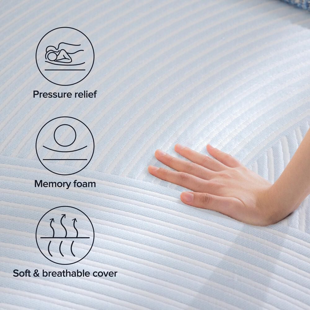 GigaCloud Deluxe 13&quot; Medium Memory Foam Twin Mattress, , large