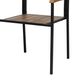 Hearth and Haven Bridget Outdoor Dining Chair in Teak and Black (Set of 2), , large