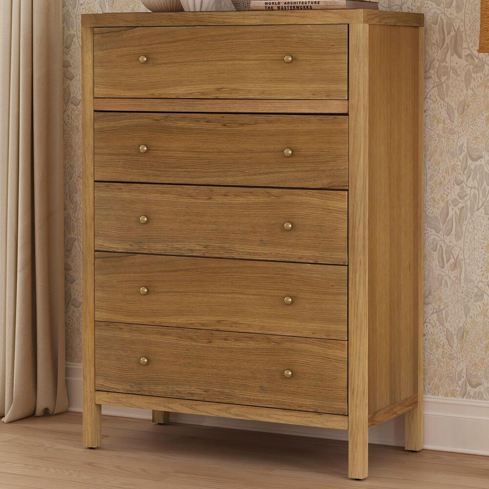 Butler Specialty Company Nora 5-Drawer Tall Dresser in Natural, , large