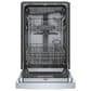 Bosch 300 Series 18" Built-In Recessed Handle Dishwasher in Stainless Steel, , large