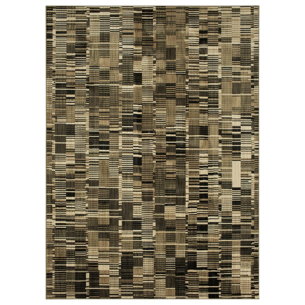 Karastan Elements Cadence 91646-90121 9"6" x 12"11" Onyx Area Rug, , large