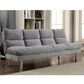 Furniture of America Saldana Stationary Futon Sofa in Light Gray, , large
