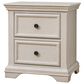 Sorelle Portofino 2-Drawer Nightstand in Brushed Ivory, , large