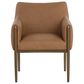 Club Collection By Sunpan Olea Arm Chair with Milliken Cognac Cushion in Bronze, , large