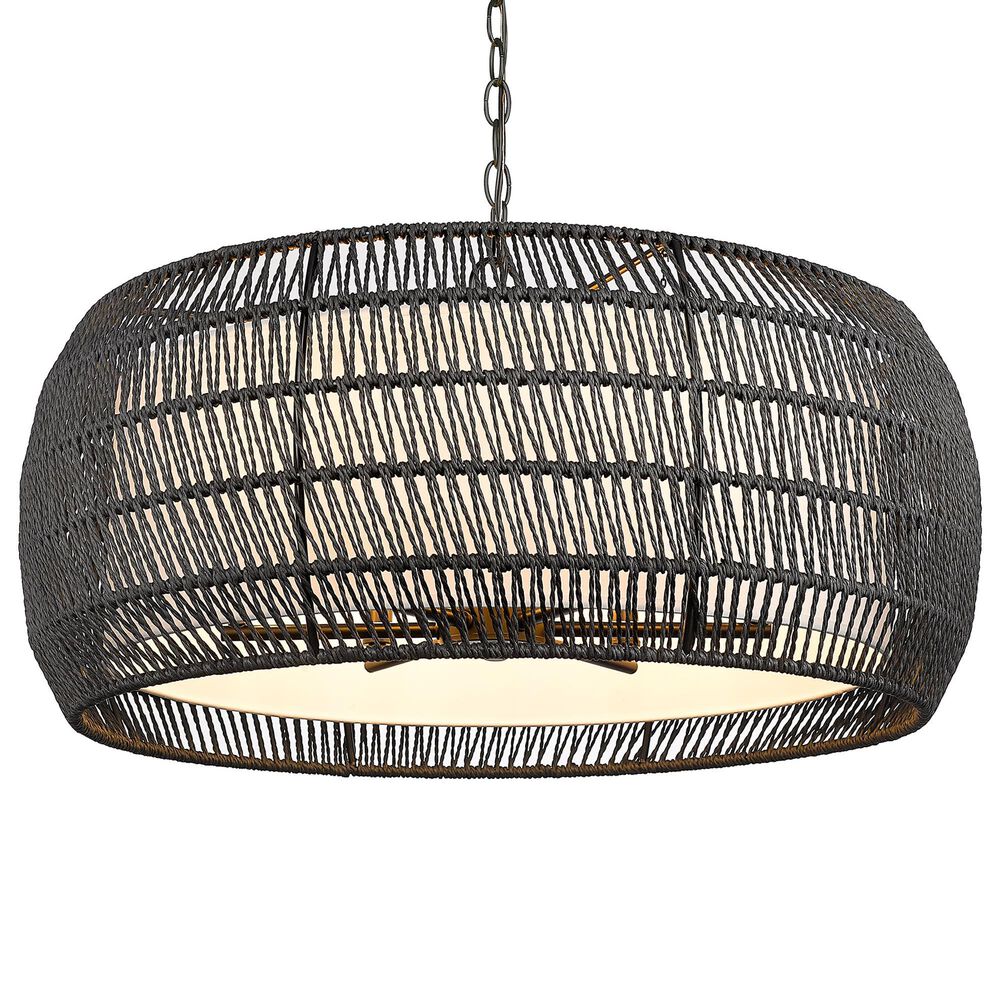 Golden Lighting Everly 6-Light Chandelier in Matte Black, , large