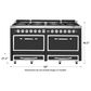 Viking Range 7.6 Cu. Ft. Freestanding Dual Fuel Range with Convection in Cast Black, , large