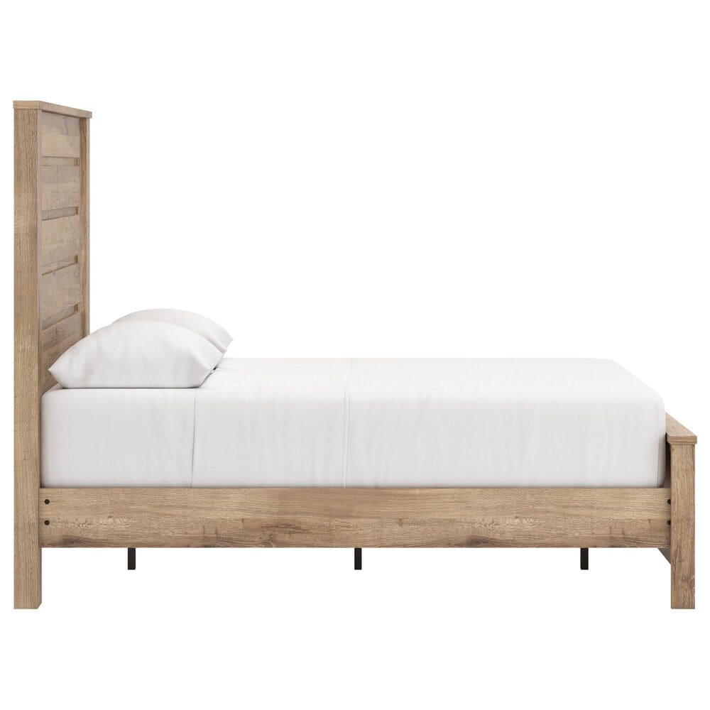 Ashley Brozmont Full Panel Platform Bed in Tan, , large
