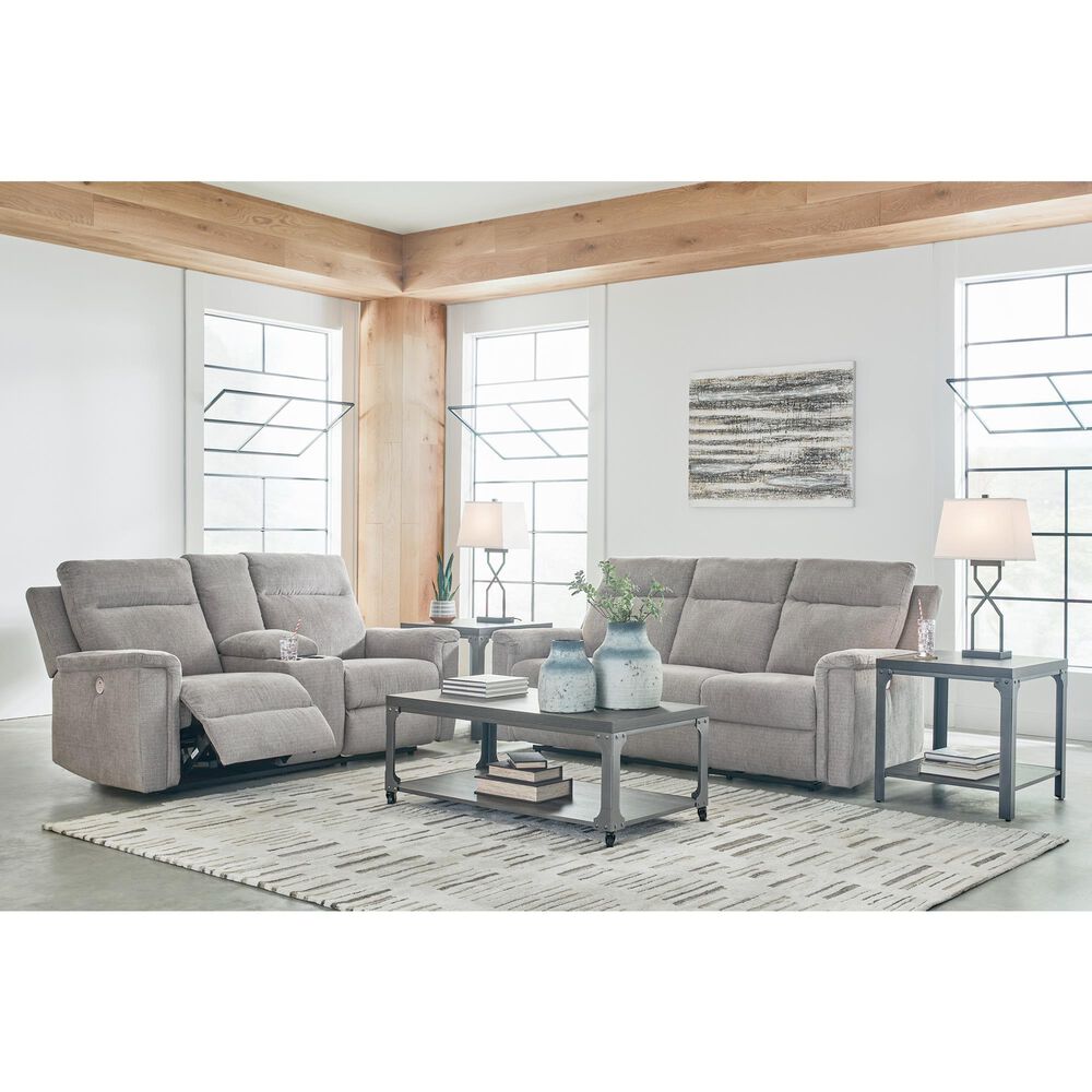 Ashley Barnsana Power Reclining Sofa in Ash, , large