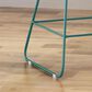 Hearth and Haven Niez Outdoor Counter Stool with Ivory Cushion in Teal (Set of 2), , large