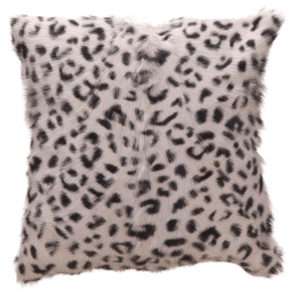 Moe's Home Collection Goat Fur Pillow in Gray, , large