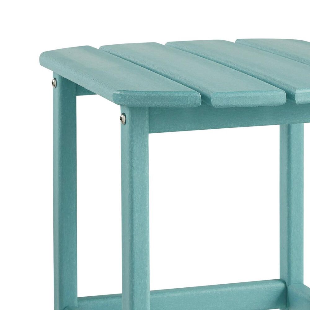 Ashley Sundown Treasure Rectangular End Table in Turquoise, , large