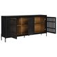 Ashley Vallisburg Accent Cabinet in Black and Natural, , large