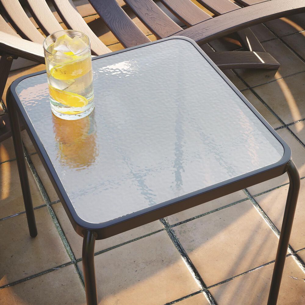 Redline Creation Inc. 3-Piece Patio Chat Set in Black and Turquoise Blue, , large